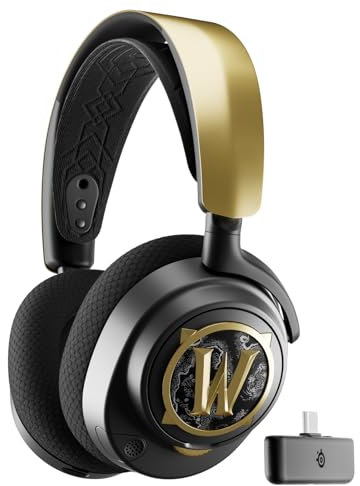 SteelSeries Arctis Nova 7 Wireless Multi - Plattform Gaming-Headset – World of Warcraft Edition – Inklusive In-Game-Items – 2,4 GHz + Bluetooth – 38-Stunden-Akku – USB-C-Laden –Playstation,PC,Switch