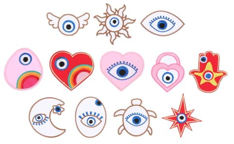 PHENOFICE 12stücke Cartoon Patches Für Kleidung Aufnäher Aufnähen Für -projekte Dekorative Applikationen Und Kostüme Vielseitige Kleidungsstücke Und Accessoires