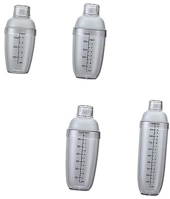 IMIKEYA 1 Juego Copa de gramos de nieve coctelera de bar batidora de leche mezclador de bebidas vasos de te milk shake party coctelera transparente coctelera de plástico ordenador personal