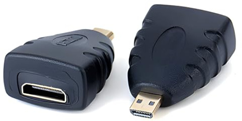 RHINORO HDMI Micro to HDMI Mini Video Adapters, 2 Pack, Support 4K @ 30Hz