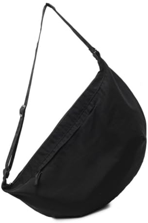 Mezzaluna Borsa Casual Spalla Crossbody Borse con Tracolla Regolabile Multi Tasca Sacchi Borse Alla Moda Dumpling Donne, Nero, Bohémien