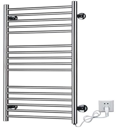 OTKSMDYY Portasciugamani Riscaldato, Accessori For Il Bagno, Portasciugamani In Acciaio Inox, Scaldasalviette Elettrico, Asciuga Asciugamani(201 Stainless Steel,220V)