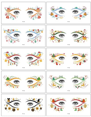 Halloween Lidschatten Aufkleber Aufkleber Spinnennetz Temporäres Tätowiertes Gesicht Augen Make Up Aufkleber Damen Halloween Gesicht Vorübergehend Tätowiert