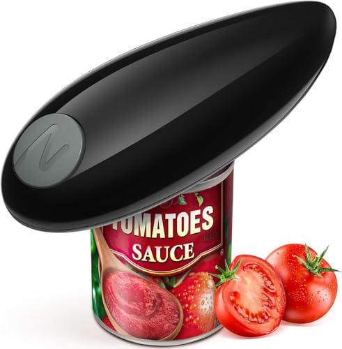 Abrelatas eléctrico, abrelatas automático con un solo botón, sin bordes afilados y sin lastimar las manos, abrelatas eléctricos para manos artríticas y se puede abrir fácilmente para la cocina