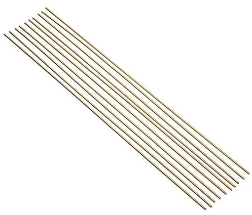 EsportsMJJ 10Pcs 1.6mm x 250mm HS221 Brass Welding Rods Brass Brazing Rods