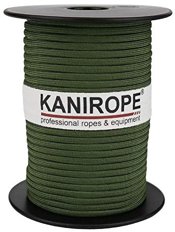 Kanirope® Paracord XPRO ø3,8mm 50m Tannengrün 32-Fach geflochten