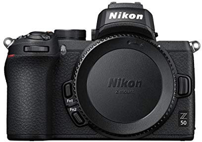 Nikon Fotocamera mirrorless corpo Z50 (AF ibrido a 209 punti, elaborazione delle immagini ad alta velocità, filmati 4K UHD, monitor LCD ad alta risoluzione) VOA050AE