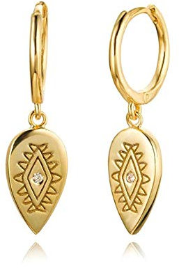 Ohrstecker Ohrring Damen 925 Sterling Silber Kleine Creolen Frauen Gold Silber Farbe Creolen Mode Schmuck-Gold