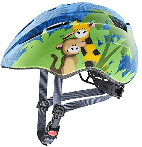 uvex Kid 2 cc - Leichter Kinder-Helm für Kinder - individuelle Größenanpassung - erweiterbar mit LED-Licht - Jungle - 46-52 cm