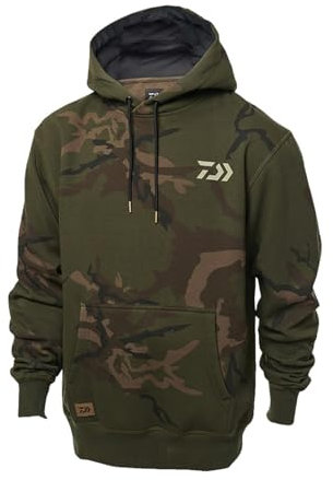 Daiwa Carp Camo Hoodie Gr. XXL Kapuzenpullover Hoody Pullover für Angler