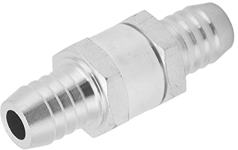 Yosoo Einweg Rückschlagventil, Rückschlagventil Aluminiumlegierung Universell für Kraftstoff in Öl Wasser(14mm)