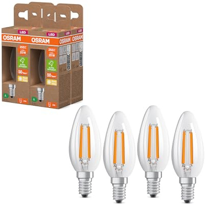 OSRAM Lampada LED dalla classica forma mini-sferica, con filamento LED | , LED Lamps, 35.00 Millimetres dia, , confezione da 6