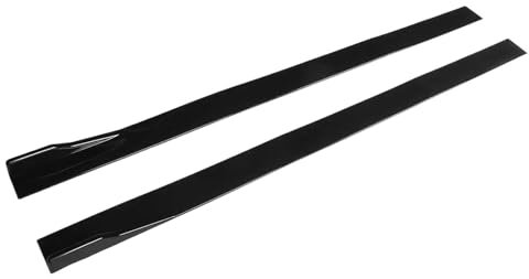 Seitenschweller 2m Auto Seitenschweller Splitter Winglet Seitenflügel Stoßstange Lippe Für VW Für Polo Für Golf Mk5 Mk6 Mk7 Für Jetta Für Passat Winglet Diffuser(Schwarz)