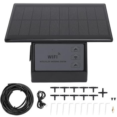 Automatische Tropfenbewässerung Set Batterie Wifi Solar Automatische Wasserpumpe für Garten Haus Pflanze Bewässerung Garten Garten
