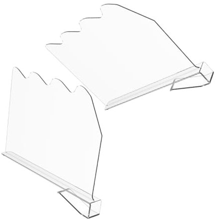 MAGICLULU 2 Stück Regaltrenner Aus Acryl Schrankteiler Für Bücherregale Schränke Aufbewahrung Einfaches Design Für Zuhause Und Geschäft