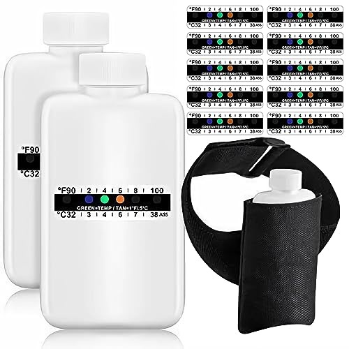 Okeeyseda 14 Kits Completos de Prueba de Orina, 2 VacíAs PortáTiles, 10 Tiras de Prueba Adhesivas Sensibles A la Temperatura y Bolsa de Aislamiento