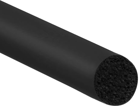 PATIKIL 3/16 Pulgada x 39.4 Pies Varilla De Soporte Rollo De Sellado Negro