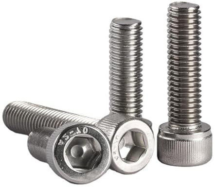 Innensechskant-Zylinderkopfschrauben aus Edelstahl 304 M2-M12, 10 Stk, M12x20mm