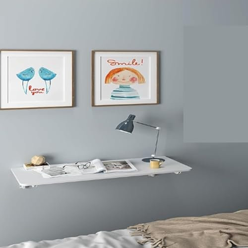 EUEIQCBZ An der Wand montierte, klappbare Werkbank, Wandtisch für kleine Räume, zusammenklappbarer Esszimmertisch, Nähtisch, Küchenbartisch, Waschküchentisch, Kleiner Esstisch und Kleiner Küchentisch