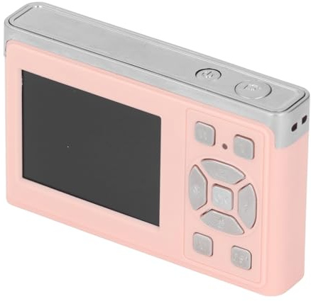 Camera Digitale HD da 50 MP Vintage, Autofocus, 16x Zoom, Registrazione Video 1080p, Portatile Ed Elegante (PINK)