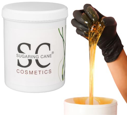 Sugaring Pasta de azúcar XXL – 100% vegana, depilación suave y sin dolor | Cera de azúcar para piel suave y sedosa hasta 4 semanas | 1 lata (1000 g suave) para hombres y mujeres