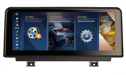 Erisin 10.25 4GB+64GB Android 14 Car Stereo with Sat Nav for BMW F30 F31 F34 F32 F33 F36 M3 F80 M4 F82 NBT System Support Bluetooth 5.1 CarPlay Android Auto WiFi 4G DSP DAB+ DVR Canbus Head Unit