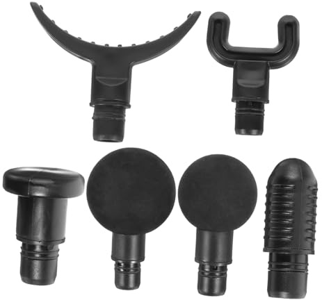 VALICLUD 6 Stück Massagegerät Adapter aus Abs Fördert Muskelentspannung und Verspannungen für Gewichtheber und Läufer Schwarz