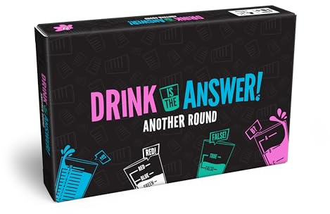 Drink Is The Answer: Another Round Expansion Pack - 100 neue Popkultur-Fragen für das ultimative Trinkspiel - Partyspiel für Erwachsene, Pre-Drinks & Spieleabende - Lustiges Add-On zum Original