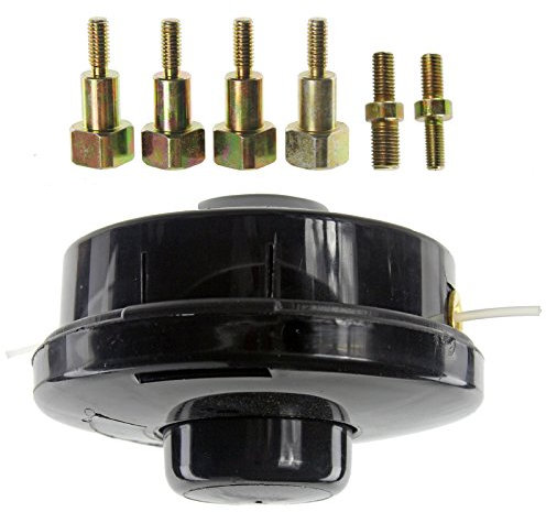 SPARES2GO Dual 2 Line Petrol Strimmer Trimmer Brushcutter Bump Feed Spool Head (Standard Fitting)