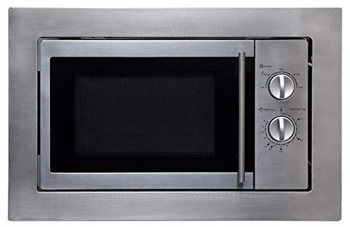 SIA BIM10SS 20L Integrated Built In Microwave Oven, Silver Stainless Steel Finish, 700W Power, 2 Years Parts and Labour Guarantee