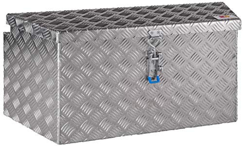 Trapez Deichselbox Staukasten Werkzeugkasten Truckbox aus Aluminium Riffelblech B 600/400 x H 300 x T 300 mm Made in Germany LKW Expeditionsfahrzeug Wohnmobil Anhänger ohne Befestigungsmaterial