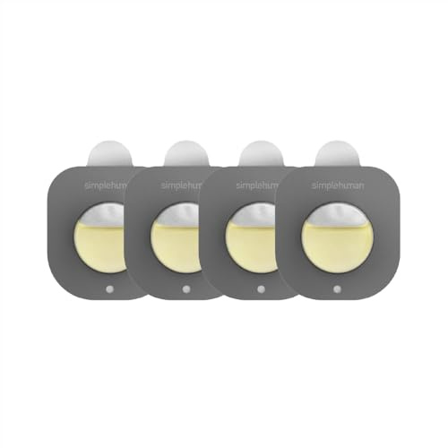 simplehuman Odorsorb - Recambios de cápsulas, paquete de 4, ambientador neutralizador de olores, ingredientes naturales, aceites naturales a base de plantas, sin productos químicos agresivos