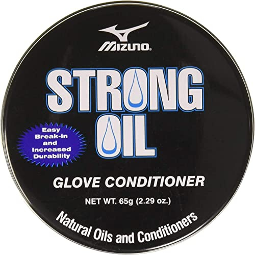 Mizuno Strong Oil Ball Handschuh-Conditioner, transparent, 1 Dose, Weiß