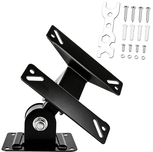 Ogetok TV Monitor Wall Mount Bracket with Swivel Articulating for Most 14-24 Inch LED LCD Flat Screens TVs, Max VESA 75x75mm to 100x100mm up to 35 lbs/15kg, Black Wall Mount TV Bracket