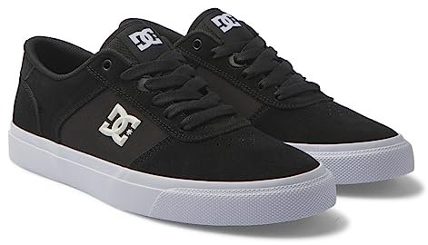 DC Shoes Teknic – läderskor för män, Svartvit, 45 EU