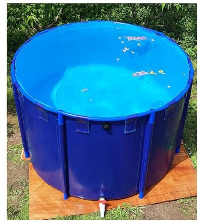 Piscine Fuori Terra, Rotondo Pesce Di Tela Stagno Con Staffa Metallica Grande Piega Acquario Piscina For Bambini Serbatoio For Pesci For Immagazzinare Acqua Irrigazione, Facile Da Installare ( Color :