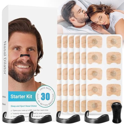 Audasi Cerotti Nasali Magnetici, 60 Pezzi Cerotto Naso Magnetico Striscia Nasale Magnetica Dilatatore Nasale Magnetico Cerotti Nasali Antirussamento