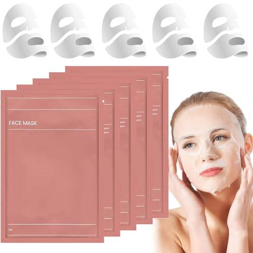 5 Stück Bio Collagen Real Deep Mask, Hydratisierende Übernachtmaske, Anti-aging Kollagen Gesichtsmaske, Kollagen Maske Overnight Korean Skincare (F)