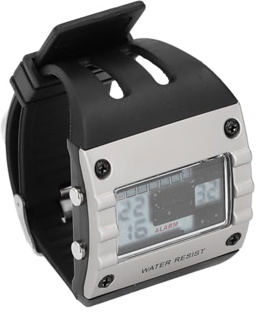 YUYTE Orologi militari da uomo, orologio digitale antiurto, orologio sportivo da esterno impermeabile 30M con luce notturna a LED, cronometro, allarme puntuale, sveglia, data della settimana (ORO)