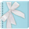 Vienrose Scrapbook Fotoalbum zum Selbstgestalten und Einkleben mit 40 Seiten, Hardcover Kraftpapier, DIY Scrapbook für Hochzeit, Geburtstag, 20,5 x 20,5 cm, Hellblau