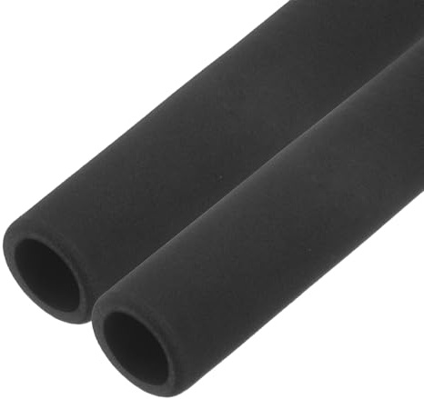 M METERXITY 2stk Rohrisolierung Schaumstoffrohr, 25 IDx35 ODx195mm, Schwarz | Weicher Flexibler Schaumstoffschlauch Rohrisolierung für Griffunterstützung/Gitarrenständer