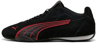 PUMA Catch Wildleder - Sneaker Erwachsene, Schwarz (Black x Red), 46 EU