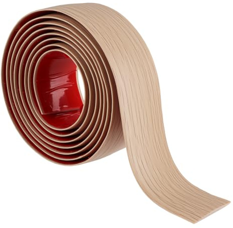 2M PVC Laminate Threshold Strip, Floor Transition Strip, Self Adhesive Viny Carpet Door Edge Strip for Joining Floor Gaps, Doorways Threshold Transition,Floor Bars Tiles (Yellow Oak Width 4cm)