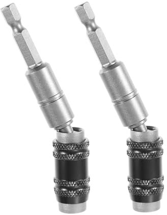 DIYEAH 2pezzi Portainserti Magnetico Per Avvitatore Prolunga Flessibile Per Punte Da Trapano Adatta Spazi Ristretti e Difficili Facile Da Utilizzare Elettricisti