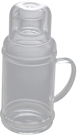 MUELODSIC Jarra De Vidrio Transparente 1100 Ml Tapa Resistente a Altas Temperaturas, Vaso Para Bebidas Fría y Jugos, Para Uso Doméstico y Servir Reuniones Familiares