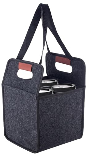Ancsttu Drink Carrier - Portable Drink Carrier Cup Holder | Foldable Coffee Transporting Tote Bag for Food Delivery Outdoor Grocery Picnic Cruise Takeaway Daily Commute Party