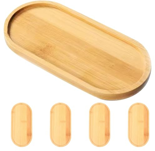 GARIOUANS 5 Pezzi Vassoio Bonsai Pot sottovasi Piante sottovaso per Bonsai Vassoio di drenaggio delle Piante Piastra di piattiere a pianta Khaki