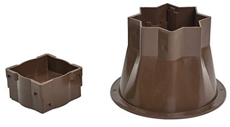 Möbelhöher Betterhöhung Möbelerhöhung Elefantenfuß 4 Stück, BRAUN