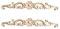HEALLILY 2 piezas de madera tallada apliques onlay muebles esquina onlay calcomanías marco decorativo flor apliques para armario puerta armario