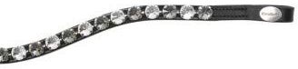 Stirnband Diamond, gebogen, schwarz/grau-weiß, V